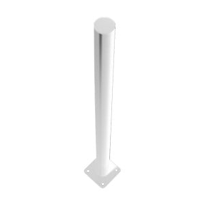 Poteau Sur Platine pour Panneau Barreaudage MOREDA Exotic Plus Blanc 9010