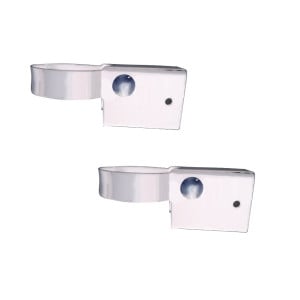 Sachet 2 Fixations Poteau pour Panneau Barreaudage MOREDA Exotic Plus Blanc 9010