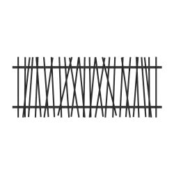 Panneau Barreaudage MOREDA Exotic Plus Noir 9005 - Longueur 2,48 m