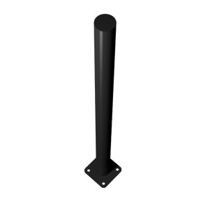 Poteau Sur Platine pour Panneau Barreaudage MOREDA Exotic Plus Noir 9005