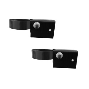 Sachet 2 Fixations Poteau pour Panneau Barreaudage MOREDA Exotic Plus Noir 9005