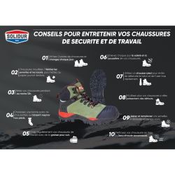 Chaussure de sécurité haute S1P SR FO,Rallye noire