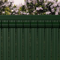 Kit d'Occultation latte PVC Vert pour panneau MOREDA - Longueur 2,5 m
