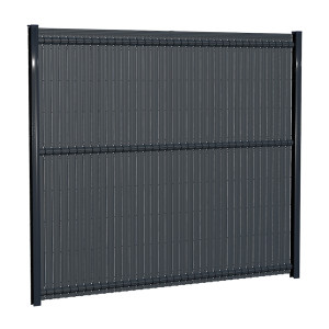 Kit d'Occultation latte PVC Gris Anthracite pour panneau MOREDA - Longueur 2,5 m