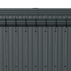 Kit d'Occultation latte PVC Gris Anthracite pour panneau MOREDA - Longueur 2,5 m