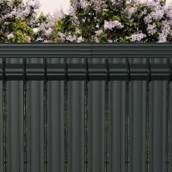 Kit d'Occultation latte PVC Gris Anthracite pour panneau MOREDA - Longueur 2,5 m