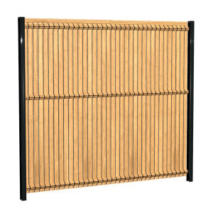 Kit d'Occultation latte PVC Bois Clair pour panneau MOREDA - Longueur 2,5 m
