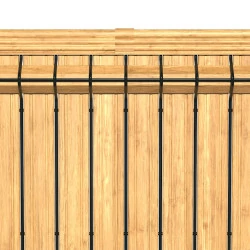 Kit d'Occultation latte PVC Bois Clair pour panneau MOREDA - Longueur 2,5 m