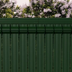 Kit d'Occultation latte PVC Vert pour panneau MOREDA - Longueur 2 m