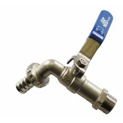 Robinet en métal, BS 1/2" mâle x 3/4" mâle NETAFIM, 12 unités