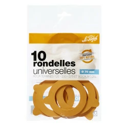 Rondelles / joints bocaux et terrines "Super" Ø 70 mm Le Parfait, sachet de 10