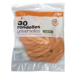 Rondelles / joints bocaux et terrines "Super" Ø 85 mm Le Parfait, sachet de 10 ou de 30