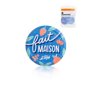 Couvercles confituriers Ø 82 mm Le Parfait, sachet de 6  ou de 18