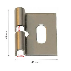 Sachet 10 accessoires Inox Moreda - Fixation panneau-muret