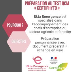 Préparer votre réussite au test QCM « certiphyto » - Ekta Emergence