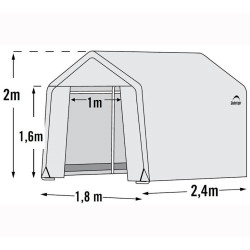 Serre de jardin souple ShelterLogic - Blanc - 240 x 180 x 200 cm