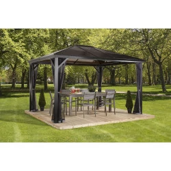 Tonnelle Verona 10x14 Sojag, aluminium - Anthracite -298 x 423 x 261 cm