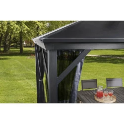 Tonnelle Verona 10x14 Sojag, aluminium - Anthracite -298 x 423 x 261 cm