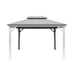 Tonnelle Messina Sojag, moustiquaires - Champagne - 298 x 363 x 291 cm