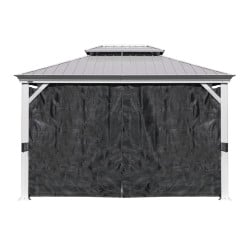 Tonnelle Messina Sojag, moustiquaires - Champagne - 298 x 363 x 291 cm