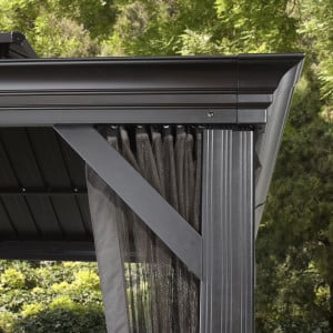 Tonnelle Messina Sojag, moustiquaires - Anthracite - 485 x 365 x 291 cm
