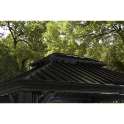 Tonnelle Messina Sojag, moustiquaires - Anthracite - 485 x 365 x 291 cm