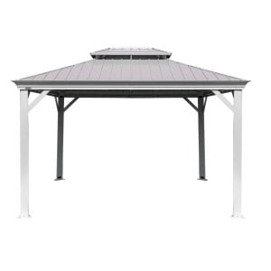Tonnelle Messina Sojag, moustiquaires - Champagne - 485 x 365 x 291 cm