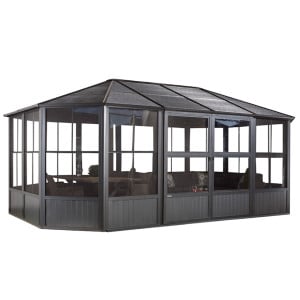 Tonnelle jardin d'hiver Charleston Sojag, Anthracite - 384 x 594 x 281 cm