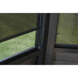 Tonnelle jardin d'hiver Charleston mural Sojag, Anthracite - 309 x 502 x 244 cm