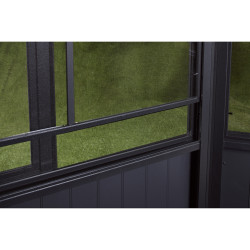 Tonnelle jardin d'hiver Charleston mural Sojag, Anthracite - 309 x 502 x 244 cm