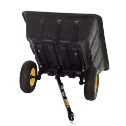 Brouette remorque LG900 Polar en plastique - 283 litres, noir, 175 x 94 x 71 cm