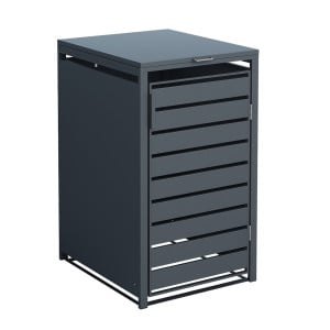 Coffre à poubelle Kubus Westmann, métallique, 240 litres - Anthracite