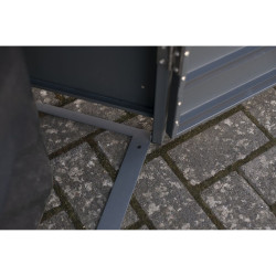 Coffre à poubelle Kubus Westmann, métallique, 240 litres - Anthracite