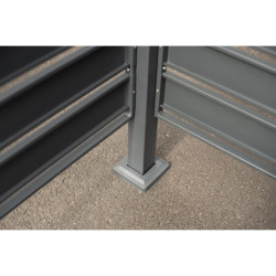 Habillage métallique pour poubelle Planum Westmann, 240 litres - Anthracite