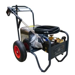 Nettoyeur haute pression Renson trio flector Triphasé eau froide, 150 bars, 25l/min, total stop, flexible 20 m