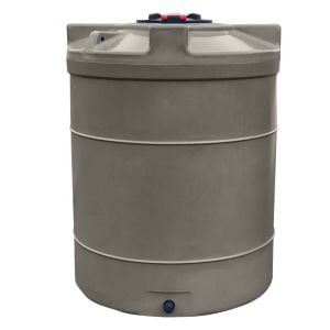 Cuve de stockage d’eau aérienne 3000 L, en PEHD taupe