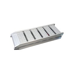 Rampe alu pliante Viso, charge max 250 Kg/rampe - Jeu 2 rampes 180 x 29.5 cm