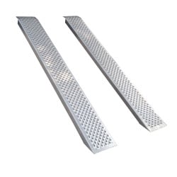 Rampe aluminium Viso, charge max 500 Kg/rampe - Jeu 2 rampes 200 x 26 cm