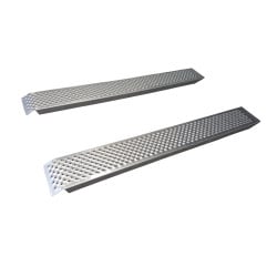 Rampe aluminium Viso, charge max 500 Kg/rampe - Jeu 2 rampes 200 x 26 cm