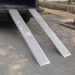 Rampe aluminium Viso, charge max 500 Kg/rampe - Jeu 2 rampes 200 x 26 cm