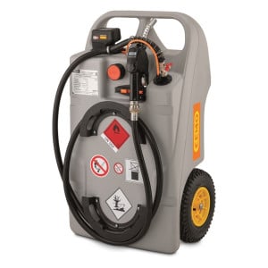 Caddy Ravitailleur CEMO gasoil 100, CENTRI SP30, batterie Lithium CAS 18 V - 4 Ah, chargeur
