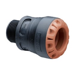 Raccord mâle pour cuivre encliquetable automatique Plasson Série 1