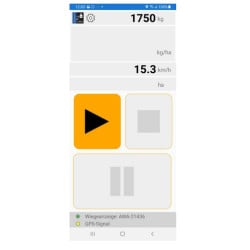 Balance mobile pour attelage trois points avec écran d'affichage, AGRETO