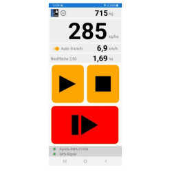 Balance mobile pour attelage trois points avec écran d'affichage, AGRETO