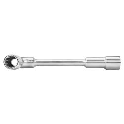 Clé à pipe contre-coudée double 15 mm avec profil Dynamic-Drive ™ 12 x 6 pans, 180 mm Bahco