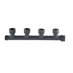 Collecteur 4 sorties PVC - 1" Mâle x 1" Femelle x 1" Femelle x 1" Femelle x 1" Femelle DURA, à l'unité
