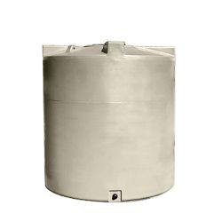 Cuve de stockage d’eau aérienne 5000 L, en PEHD beige