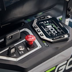 Tondeuse électrique sans fil autoportée ZERO TURN EGO ZT4201E-S - Largeur de coupe 107 cm + batterie 56V + chargeur 1600 W