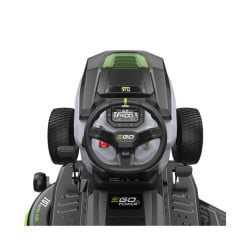 Tracteur tondeuse autoportée TR4201E EGO, à éjection latérale - Largeur de coupe 107 cm + chargeur mural