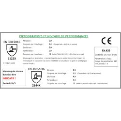 Gants coqués Peaucéros pour Gaucher spécial sécateur+ boite de graisse